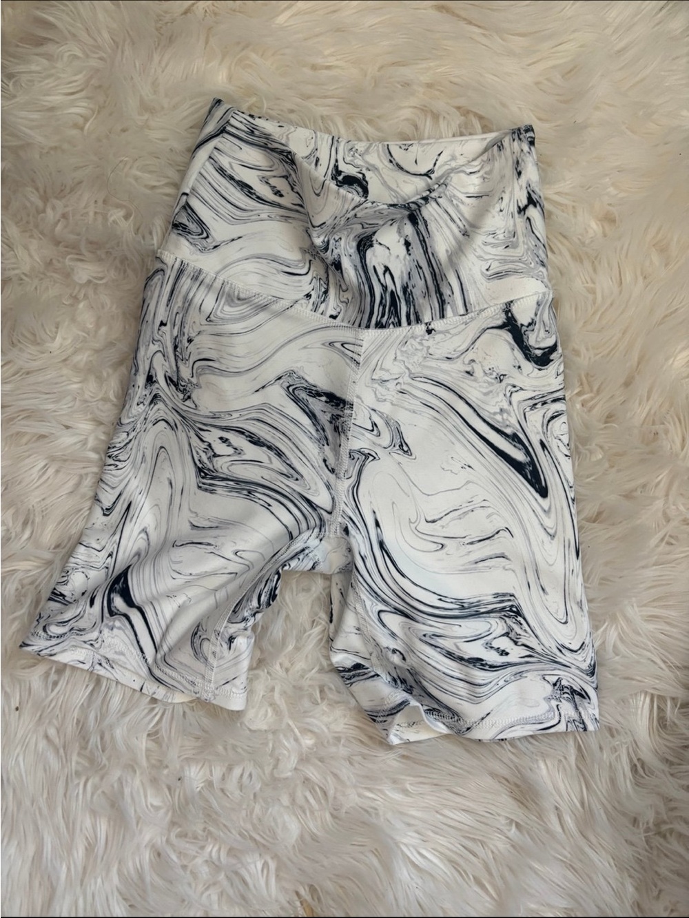 Balance Collection | Marble Bermuda bike shorts athletic sporty abstract yoga